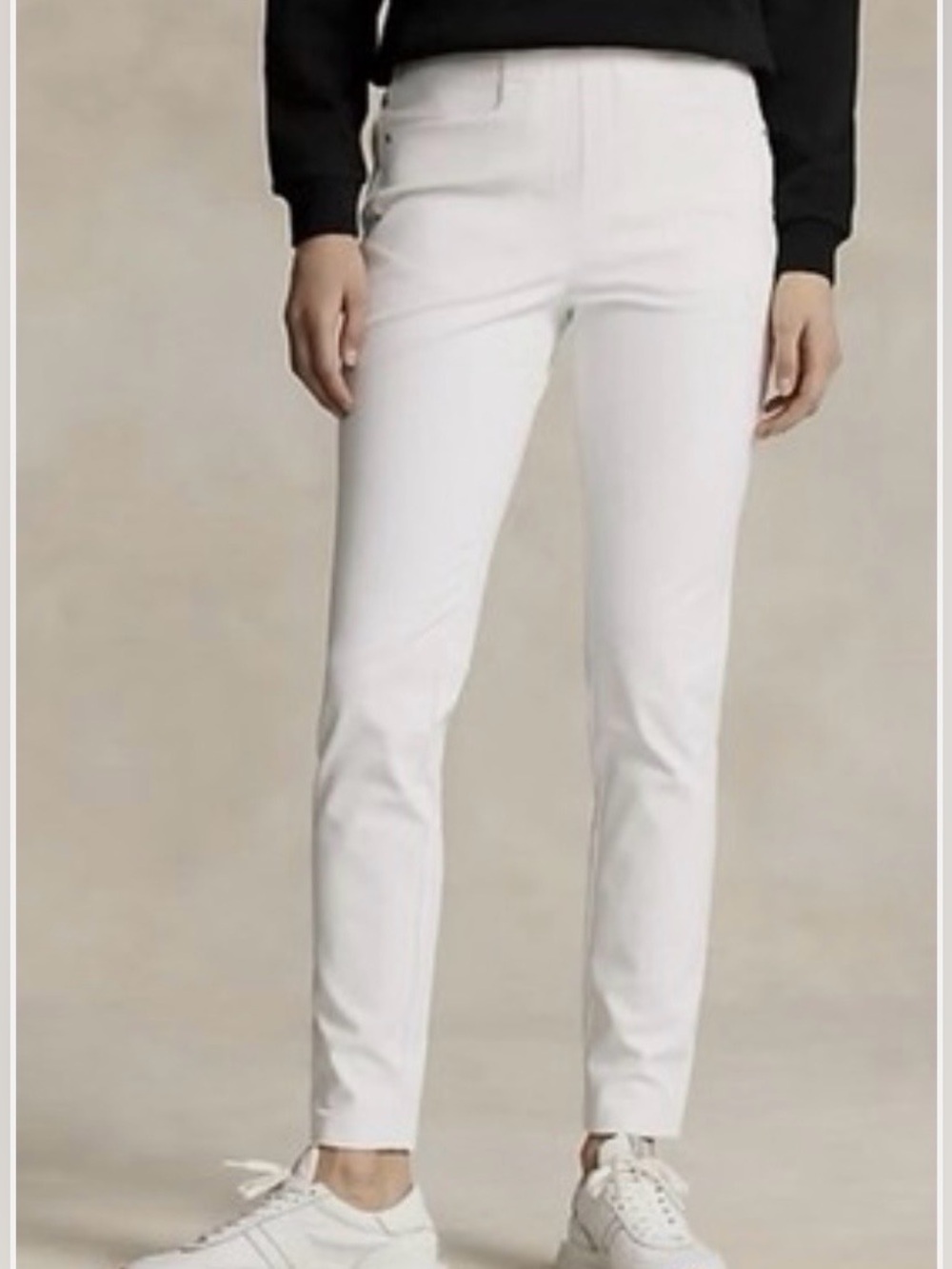 RLX Ralph Lauren Women's White Stretch Golf Pants -6P